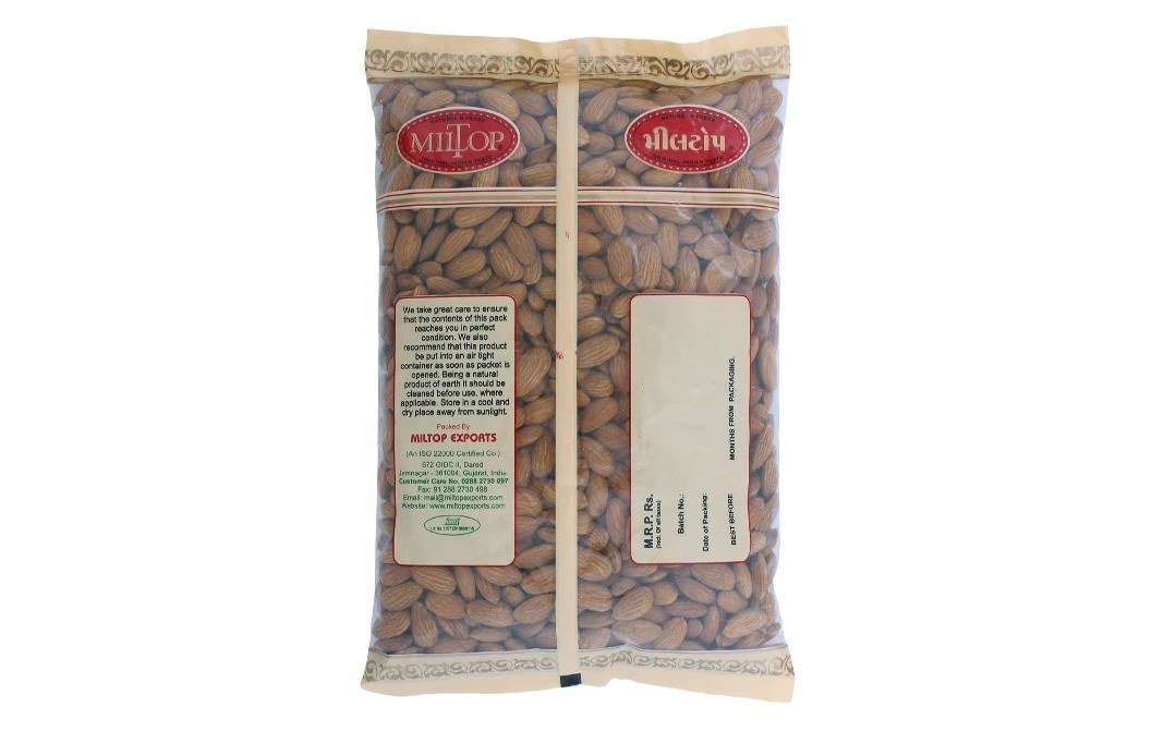 Miltop California Almonds    Pack  1 kilogram